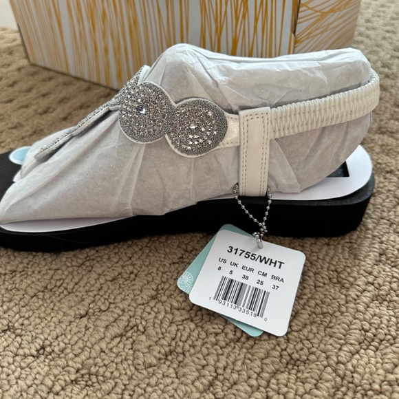 NWT Sz 8 Skechers Women's Meditation Stars & Sparkle Rhinestone Slingback Sandal - Picture 2 of 6